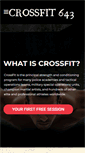 Mobile Screenshot of crossfit643.com